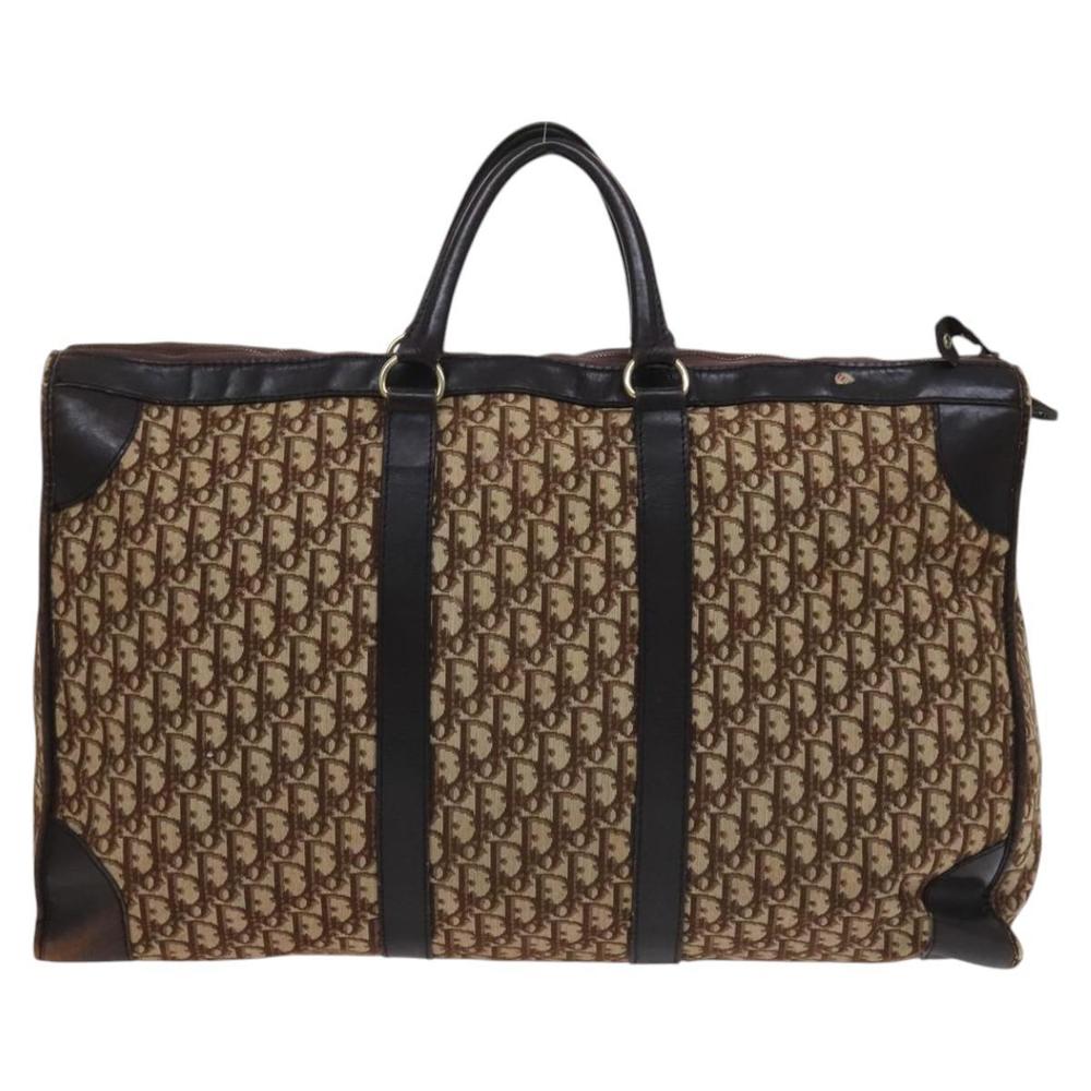 Christian Dior Trotter Canvas Boston Bag Brown Auth 115046 - Picture 3 of 16